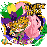 Happy New Orleans Sticker by DigiDaigaku