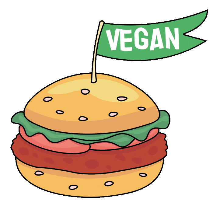 Go Vegan Fast Food Sticker by Open Cages UA