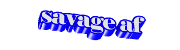 savage Sticker by AnimatedText