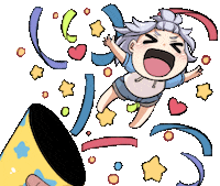 Party Pop Sticker by Jin