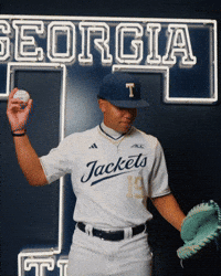 Georgia Tech Baseball GIF by Georgia Tech Yellow Jackets