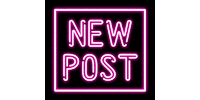 pink neon Sticker