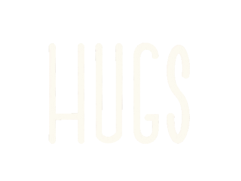 Lettering Hugs Sticker