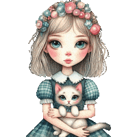 Cat Girl Sticker