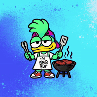 Chibi Barbecuing GIF by Supducks