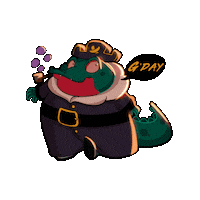 GenCityLabs anime chibi bubbles pirate Sticker