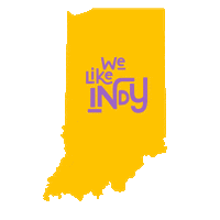 welikeindy indiana indy indianapolis welikeindy Sticker