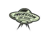 InvasionCarShow dallas ufo invasion flyingsaucer Sticker
