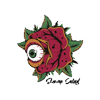 swampsaladclothing flower rose swampsalad Sticker
