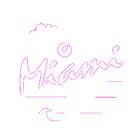 Miami Lm96 Sticker by Angelika Mucha