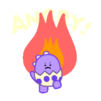 Happy Anger Sticker by DINOSALLY