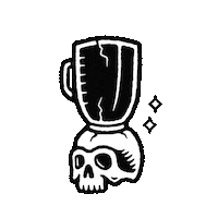 moverandshakerco skull cocktail cocktails blender Sticker