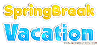 spring break Sticker