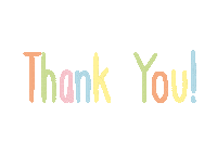 MsSlow rainbow text thank you thanks Sticker