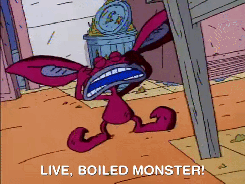 nickrewind giphydvr nicksplat aaahh real monsters giphyarm041 GIF
