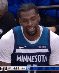 Nba Smile GIF by Minnesota Timberwolves