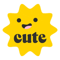 blocprint happy sunshine yellow flower happy sun Sticker
