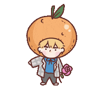 Orange Evan Sticker