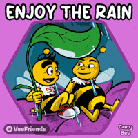 Chill Rain GIF by VeeFriends