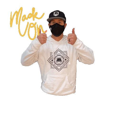 Masks Thumbs Up Sticker by TheMacnabs