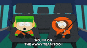 kyle broflovski car GIF by South Park 