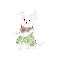 Hula Moo Sticker by Andrea Caceres