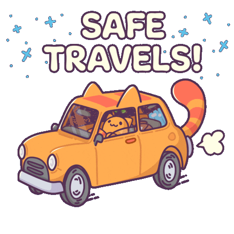 Driving Lets Go Sticker by Castaways