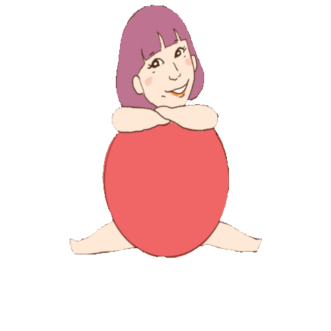 collinettegif smile jump ジャンプ collinette Sticker