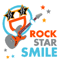 Rock Star Smile Sticker by David Ross Orthodontics