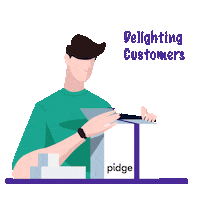 Pidgemobility happy delivery safe delighted Sticker