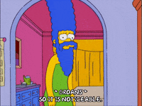marge simpson beard GIF