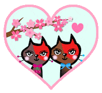 Cherry Blossom Love Sticker