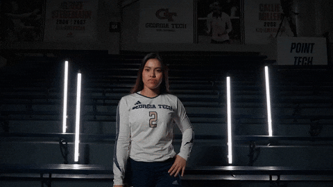 Georgia Tech Volleyball GIF by Georgia Tech Yellow Jackets