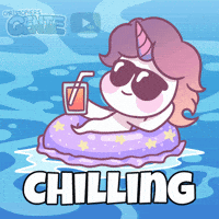 ChristophersGenie genie summer chill relax GIF