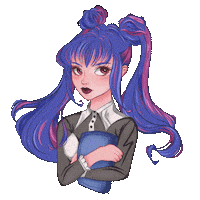 Art Girl Sticker