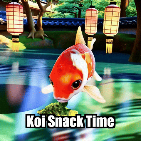 Koi Fish Pond Life GIF by TheConfishius