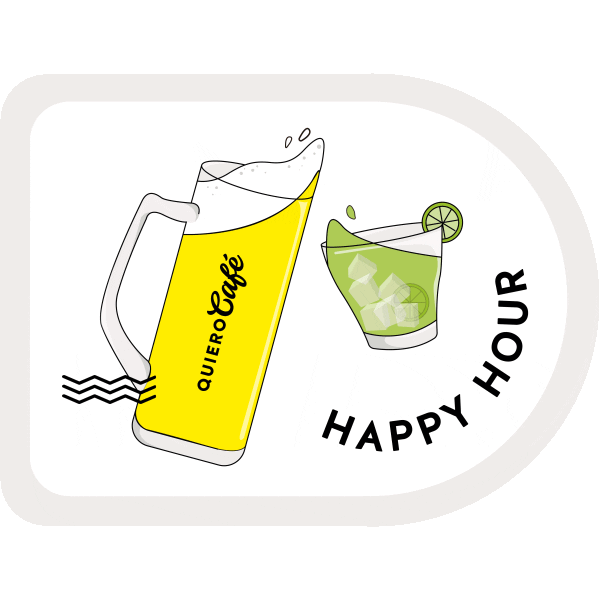 quierocafe giphyupload happyhour quiero quierocafe Sticker