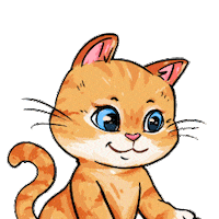 Cats Here You Are Sticker by UpStudiosWorld