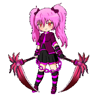 Lunime anime pink games life Sticker