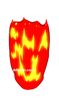 Animation Burning Sticker by youmotion.com