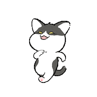 Happy Cat Sticker by GORO