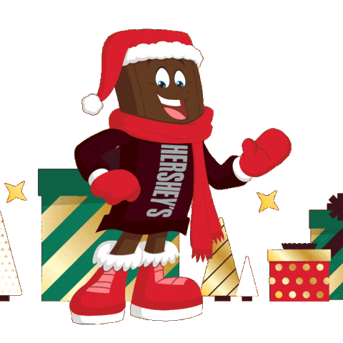 Santa Kiss Sticker by Hershey's Chocolate World