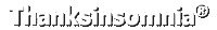 Thanksinsomniastore insomnia thanksinsomnia thxinsomnia Sticker