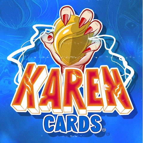 karencardstcg side eye karen peekaboo funny meme GIF