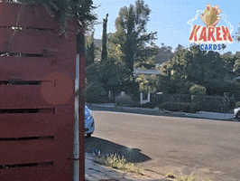 karencardstcg side eye karen peekaboo funny meme GIF