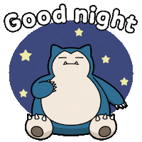 Tired Good Night Sticker by Pokémon_JPN