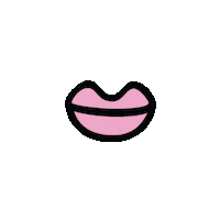 Mouth Sticker by Masomenos
