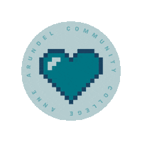 Heart Beat Sticker by Anne Arundel Community College