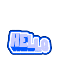 Typography Hello Sticker by Brian Lambert