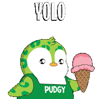 Ice Cream Yolo Sticker by Pudgy Penguins